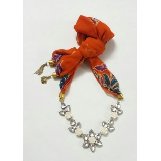 Scarf Jewelry-Orange